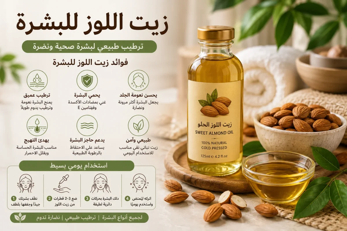زيت اللوز للبشرة