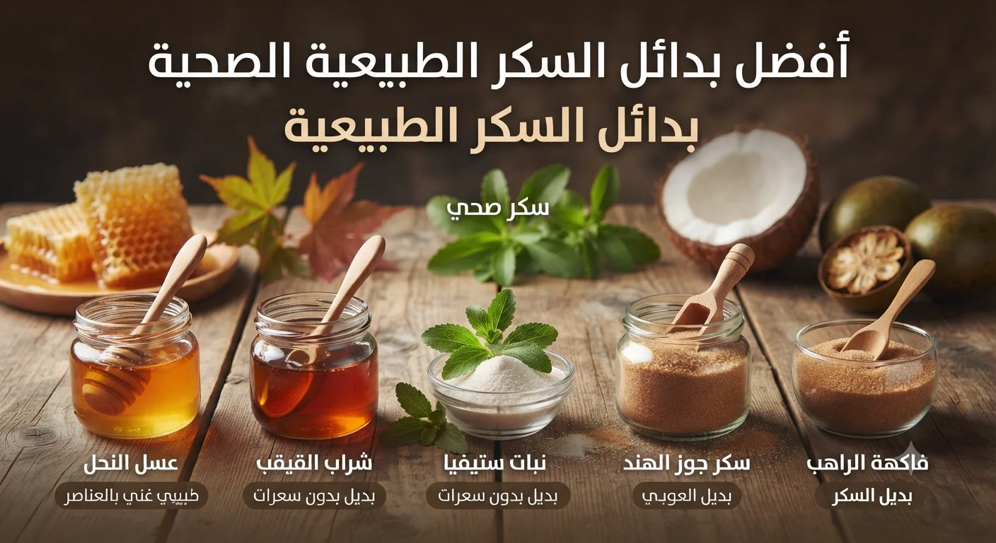 أفضل بدائل السكر الطبيعية الصحية