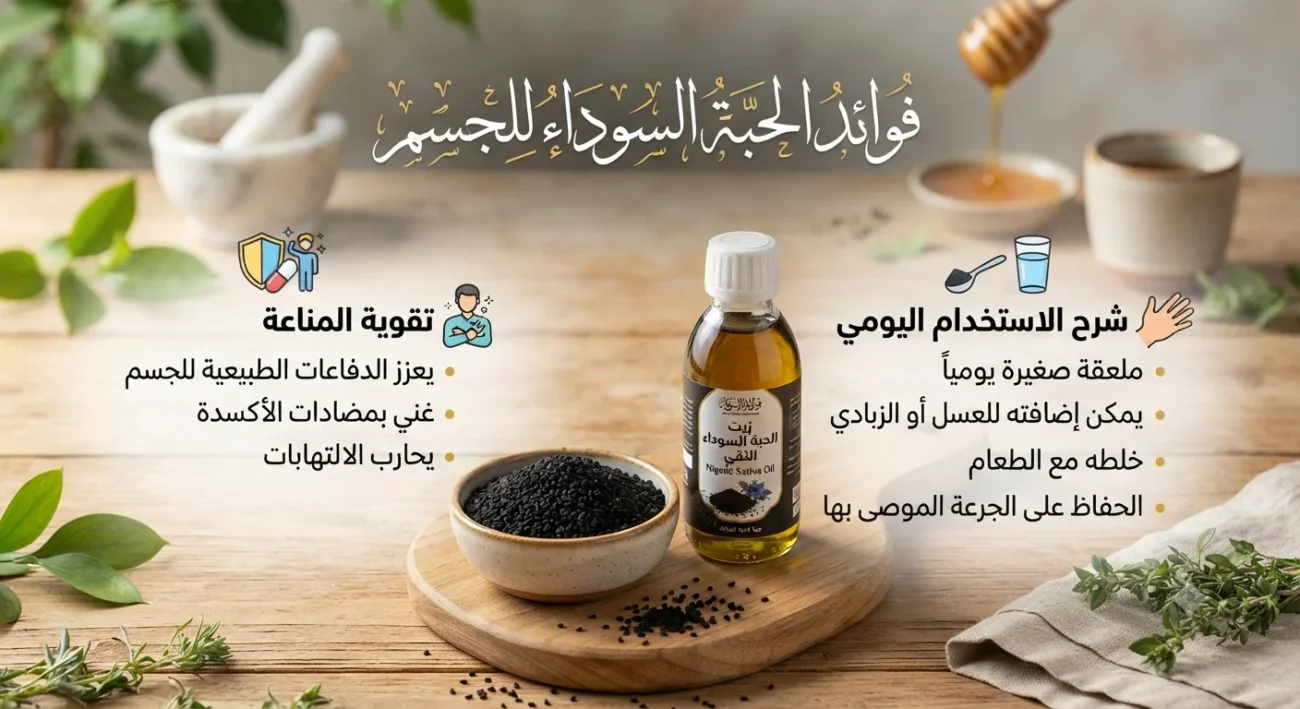 فوائد الحبة السوداء للجسم