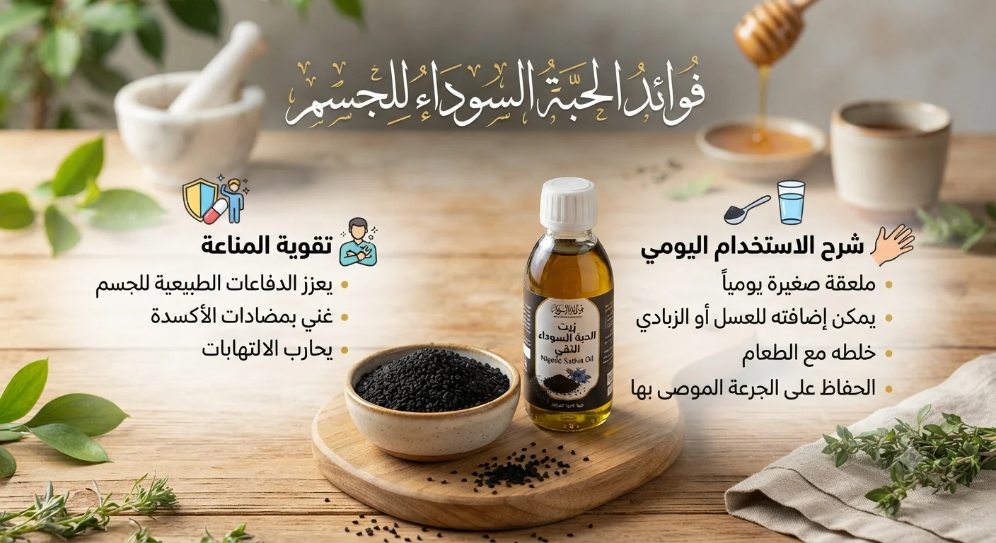 فوائد الحبة السوداء للجسم
