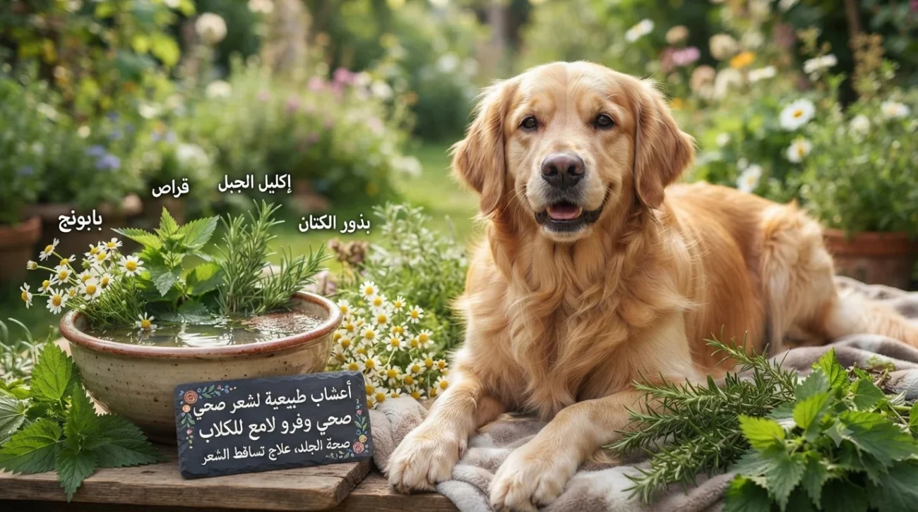 أفضل أعشاب طبيعية لتقوية شعر الكلاب