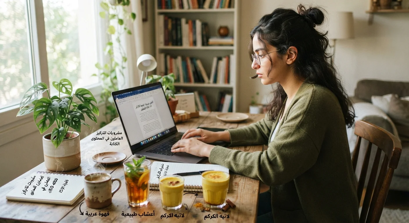أفضل مشروبات طبيعية تساعد على التركيز أثناء كتابة المحتوى