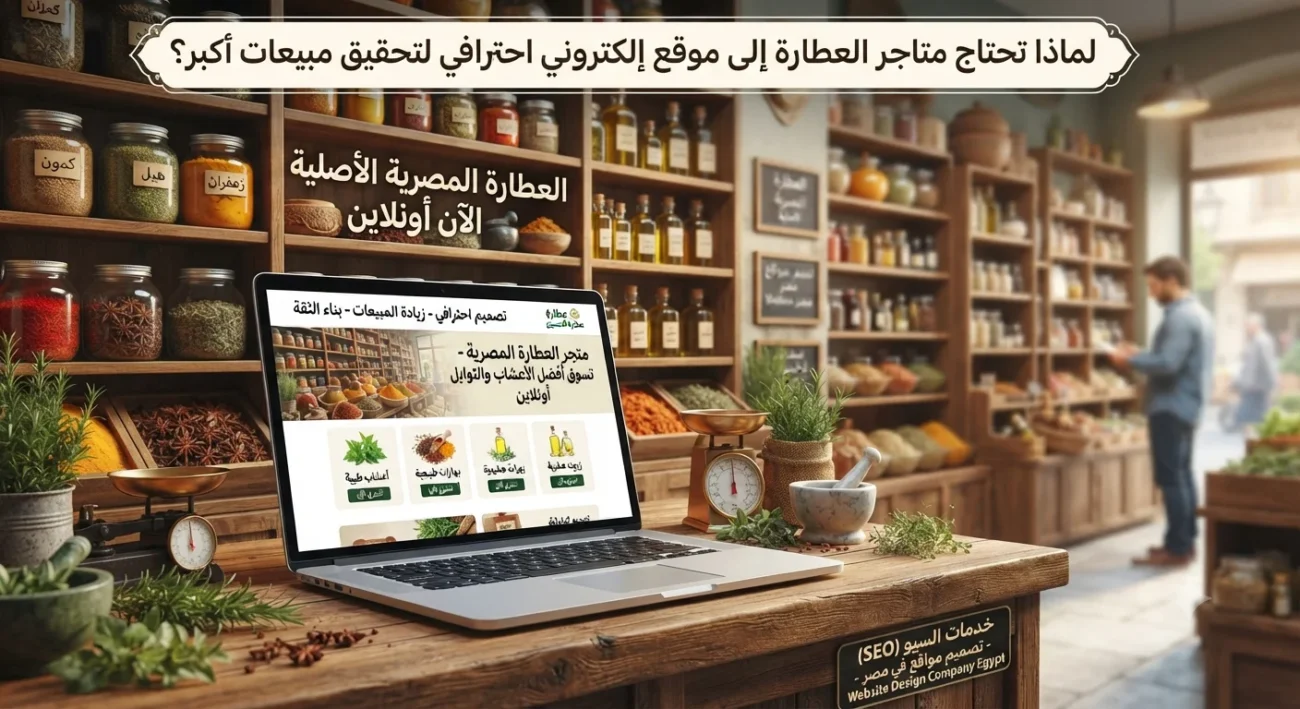 لماذا تحتاج متاجر العطارة إلى موقع إلكتروني احترافي لتحقيق مبيعات أكبر؟