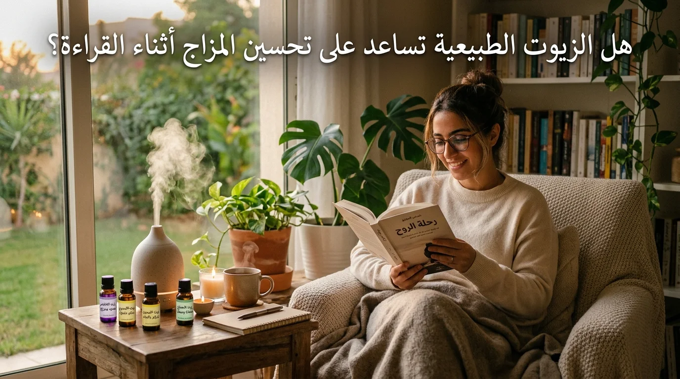 هل الزيوت الطبيعية تساعد على تحسين المزاج أثناء القراءة؟