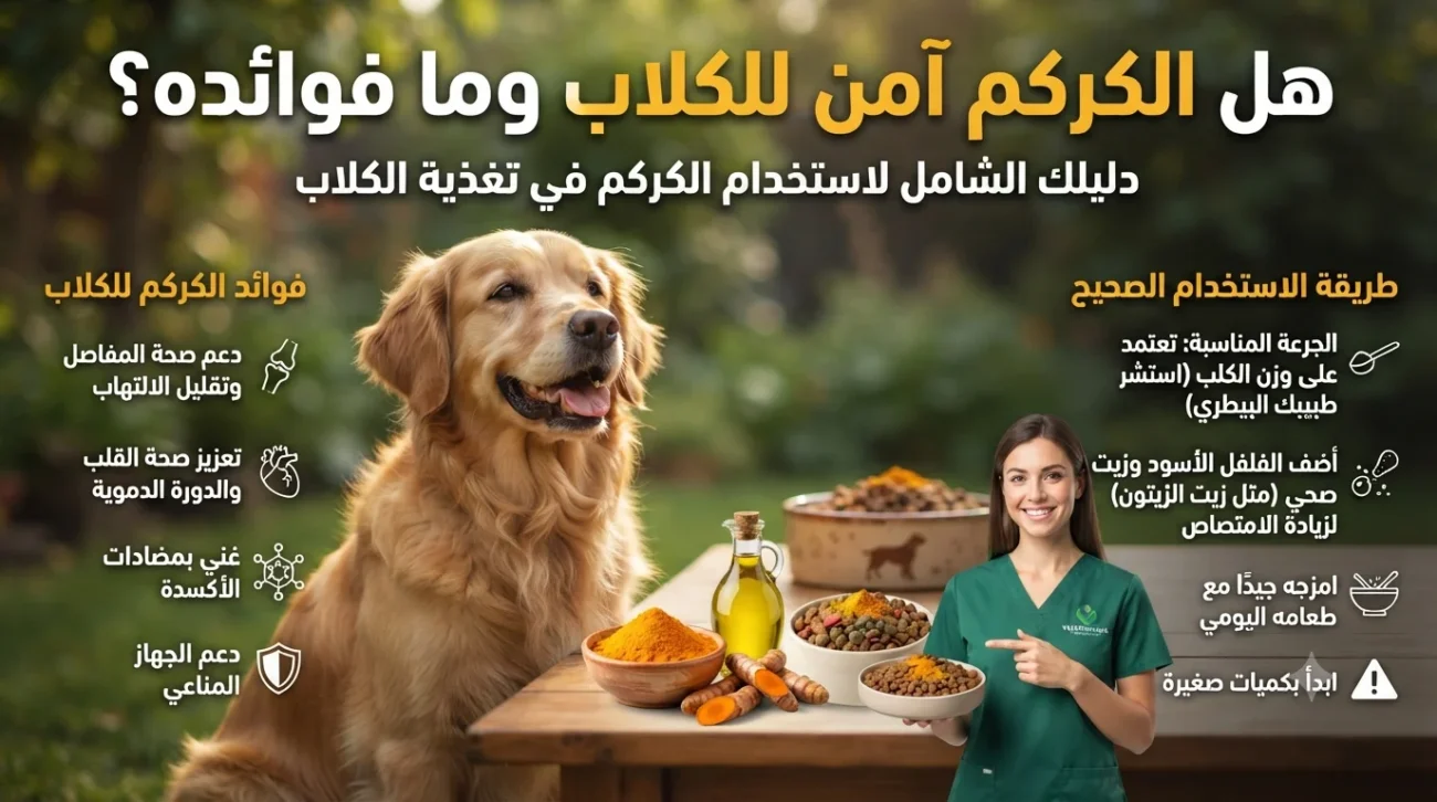 هل الكركم آمن للكلاب وما فوائده؟