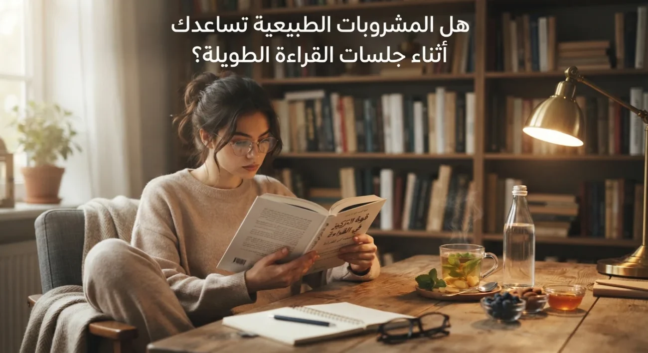 هل المشروبات الطبيعية تساعدك أثناء جلسات القراءة الطويلة؟